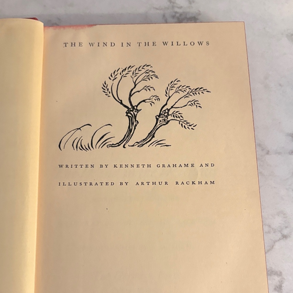 1940Vintage The Wind in the Willows Hardcover - Red Spine with Gold Lettering - Picture 5 of 8